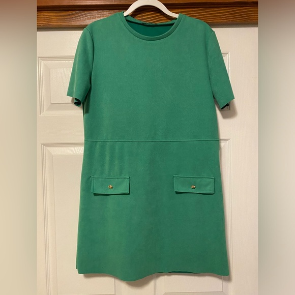 Zara Green Shift Dress - Picture 1 of 3